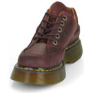 Dr. Martens BUZZ 5 EYE SHOE CHERRY RED CRAZY HORSE Bordeaux Derby Donna - 3