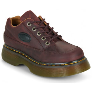 BUZZ 5 EYE SHOE CHERRY RED CRAZY HORSE  Bordeaux