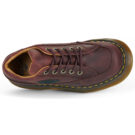 Dr. Martens BUZZ 5 EYE SHOE CHERRY RED CRAZY HORSE Bordeaux Derby Donna - 6