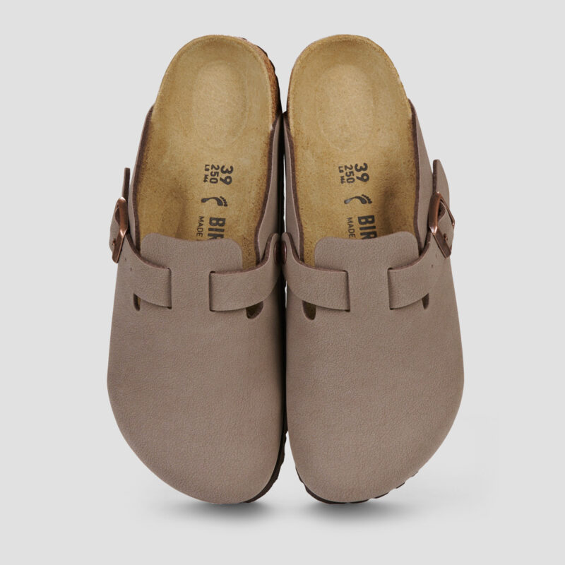 BIRKENSTOCK Boston Birko-flor / Mocca / Stretto Marrone Zoccoli Donna - 5