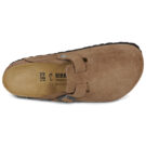 BIRKENSTOCK Boston Suede / Negro / Té / Regular Marrón Zuecos Mujer - 6