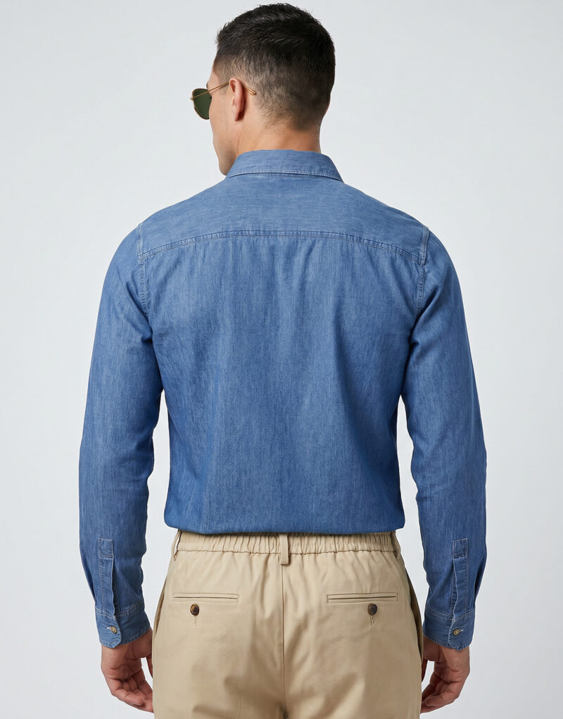 Pepe jeans ABEL CLASSIC SLIM SHIRT Blu Camicia a maniche lunghe Uomo - 4