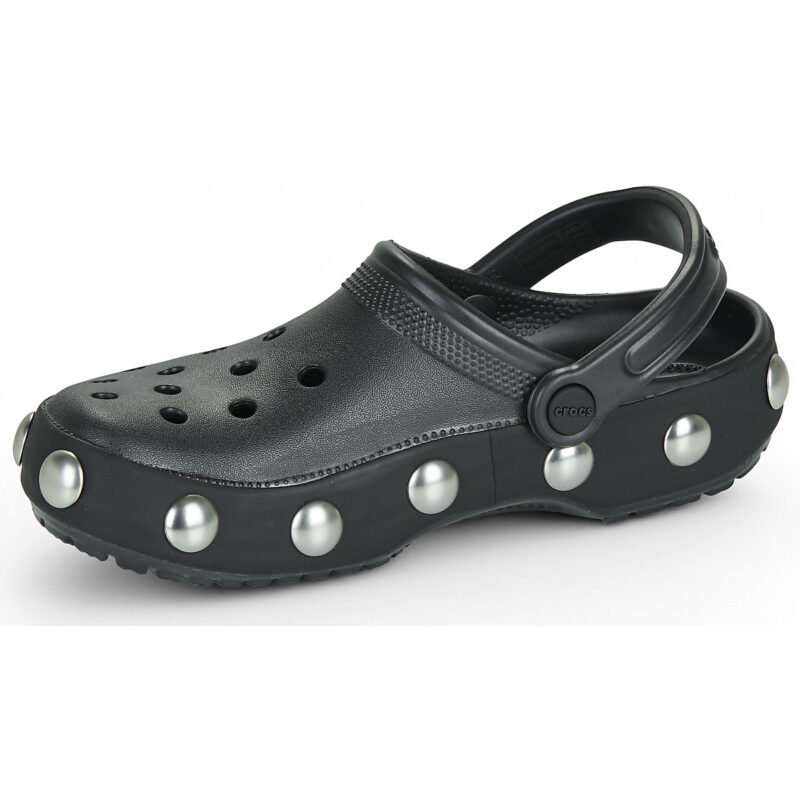 Crocs Classic Big Studded Clog Nero Zoccoli Donna - 4