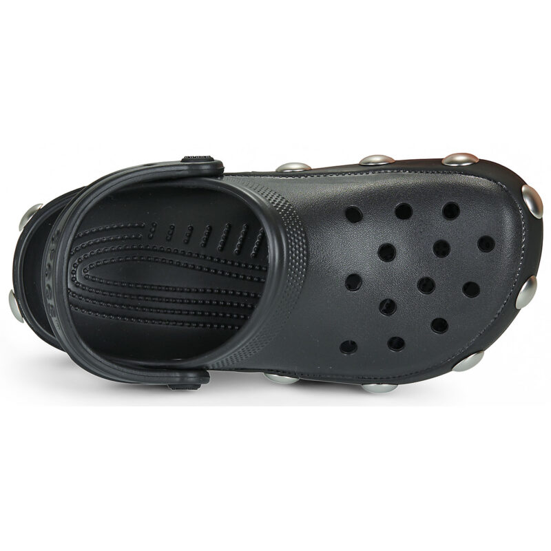 Crocs Classic Big Studded Clog Nero Zoccoli Donna - 6