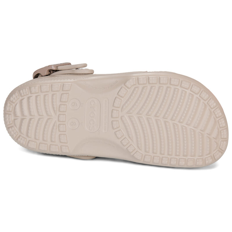 Crocs Classic Enamel Buckle Clog Beige Zoccoli Donna - 7