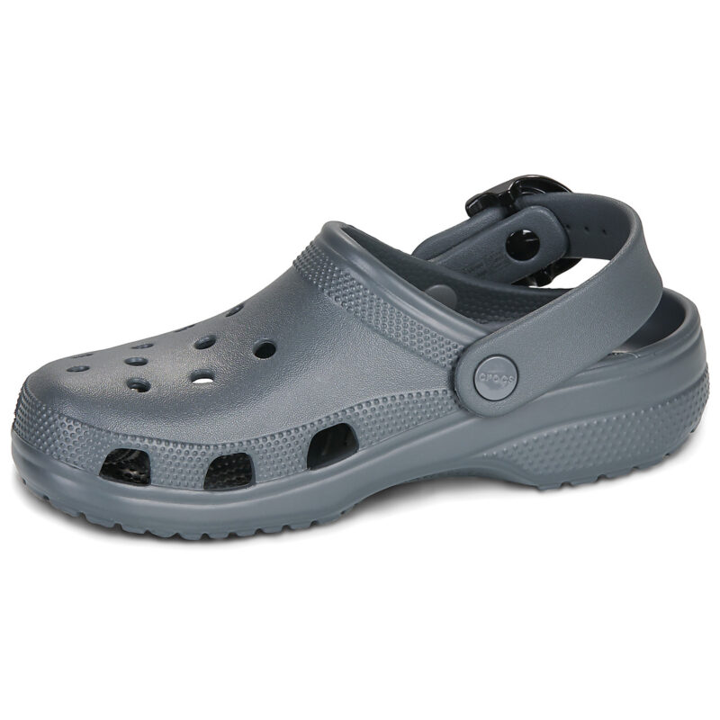 Crocs Classic Enamel Buckle Clog Grigio Zoccoli Donna - 4