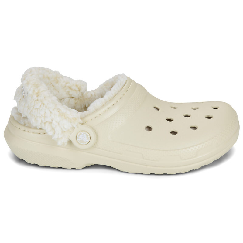Crocs Classic Fleece Lined Clog Beige Zoccoli Donna - 2
