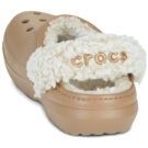 Crocs Classic Fleece Lined Clog Beige Zoccoli Donna - 5