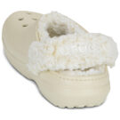 Crocs Classic Fleece Lined Clog Beige Zoccoli Donna - 5