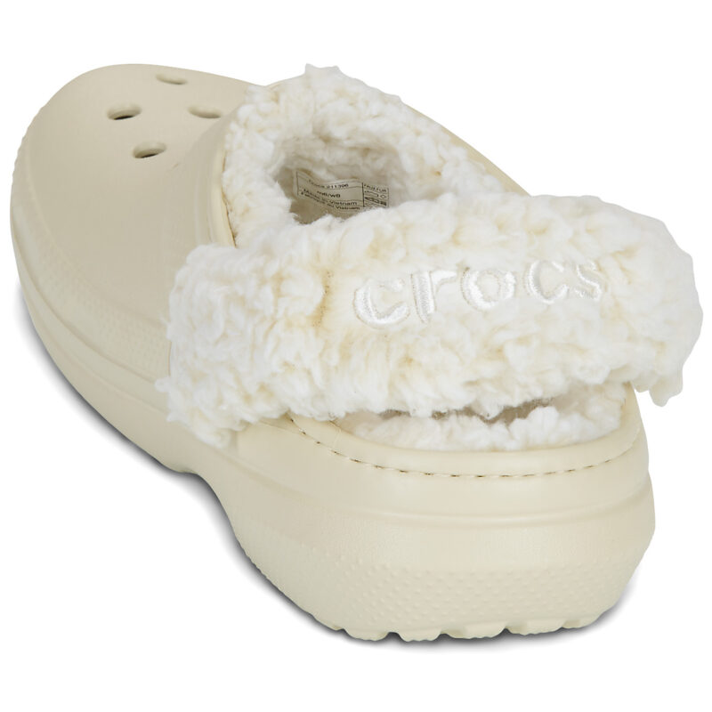 Crocs Classic Fleece Lined Clog Beige Zoccoli Donna - 5