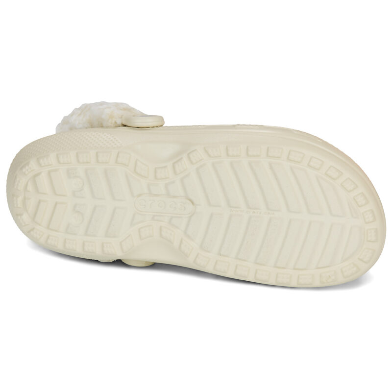 Crocs Classic Fleece Lined Clog Beige Zoccoli Donna - 7