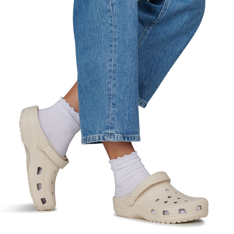 Crocs Classic Hearts Cut Out Clog Beige Zoccoli Donna - 8