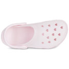 Crocs Classic Hearts Cut Out Clog Rosa Zoccoli Donna - 6