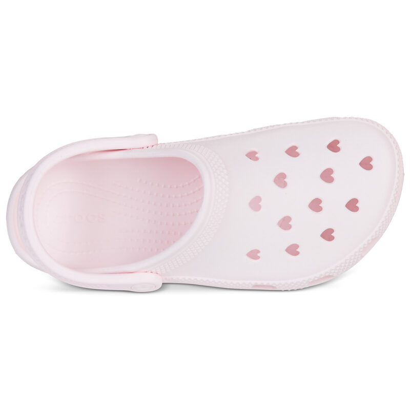 Crocs Classic Hearts Cut Out Clog Rosa Zoccoli Donna - 6