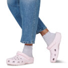 Crocs Classic Hearts Cut Out Clog Rosa Zoccoli Donna - 8