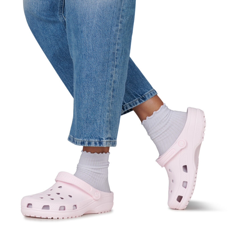 Crocs Classic Hearts Cut Out Clog Rosa Zoccoli Donna - 8