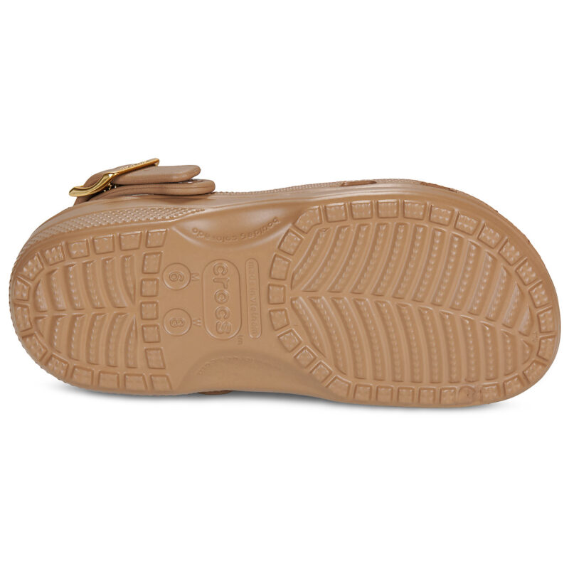 Crocs Classic Metallic Buckle Clog Marrone Zoccoli Donna - 7