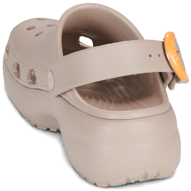 Crocs Classic Platform Dipped Buckle Clg Beige Zoccoli Donna - 5