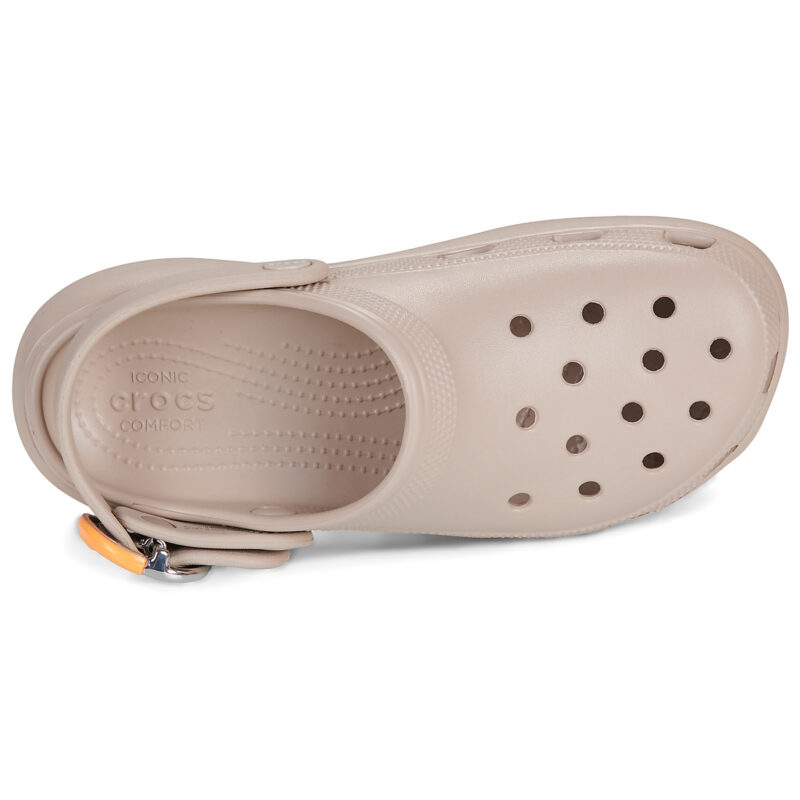 Crocs Classic Platform Dipped Buckle Clg Beige Zoccoli Donna - 6
