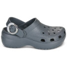 Crocs Classic Platform Dipped Buckle Clg Grigio Zoccoli Donna - 2