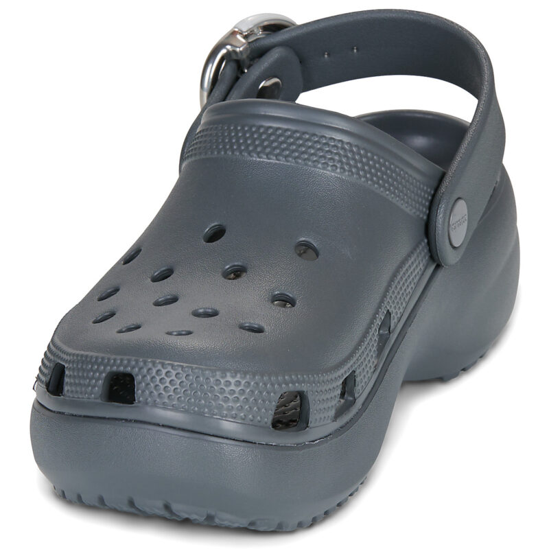 Crocs Classic Platform Dipped Buckle Clg Grigio Zoccoli Donna - 3