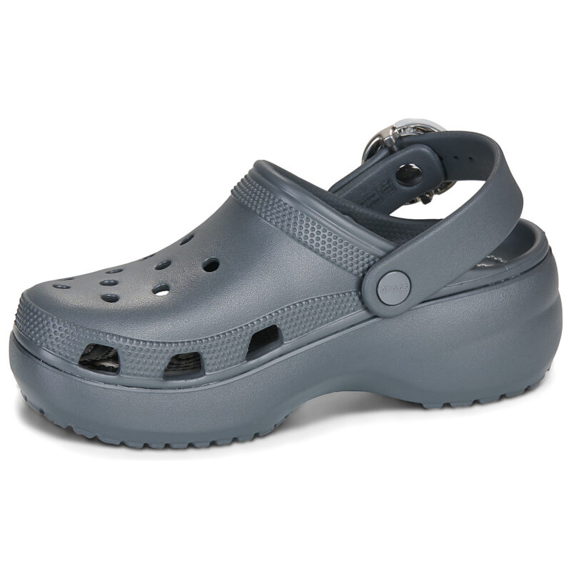 Crocs Classic Platform Dipped Buckle Clg Grigio Zoccoli Donna - 4