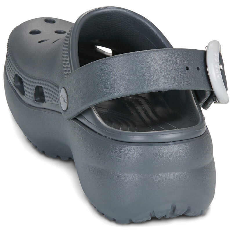 Crocs Classic Platform Dipped Buckle Clg Grigio Zoccoli Donna - 5