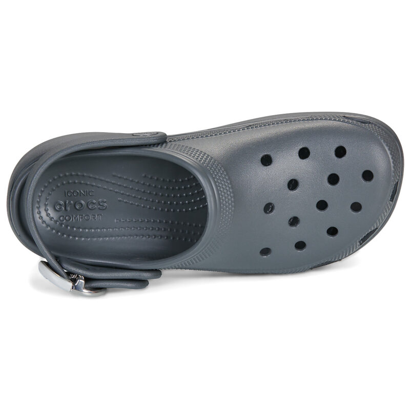 Crocs Classic Platform Dipped Buckle Clg Grigio Zoccoli Donna - 6