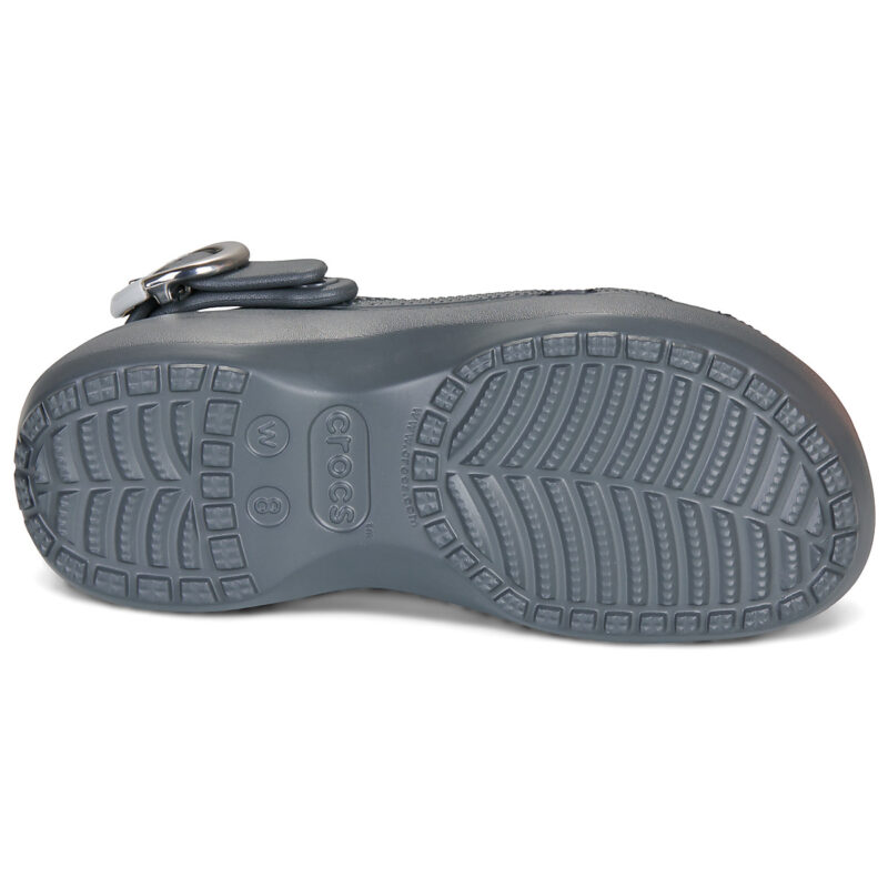 Crocs Classic Platform Dipped Buckle Clg Grigio Zoccoli Donna - 7