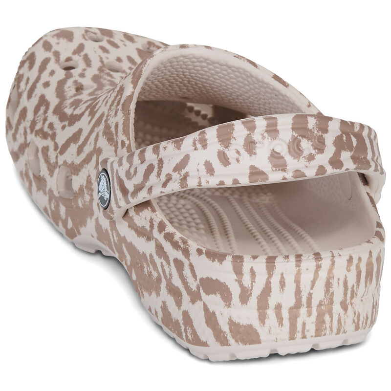 Crocs Classic Pop Animal Clog Beige Zoccoli Donna - 5