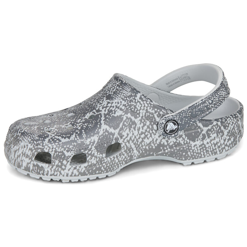 Crocs Classic Pop Animal Clog Grigio Zoccoli Donna - 4