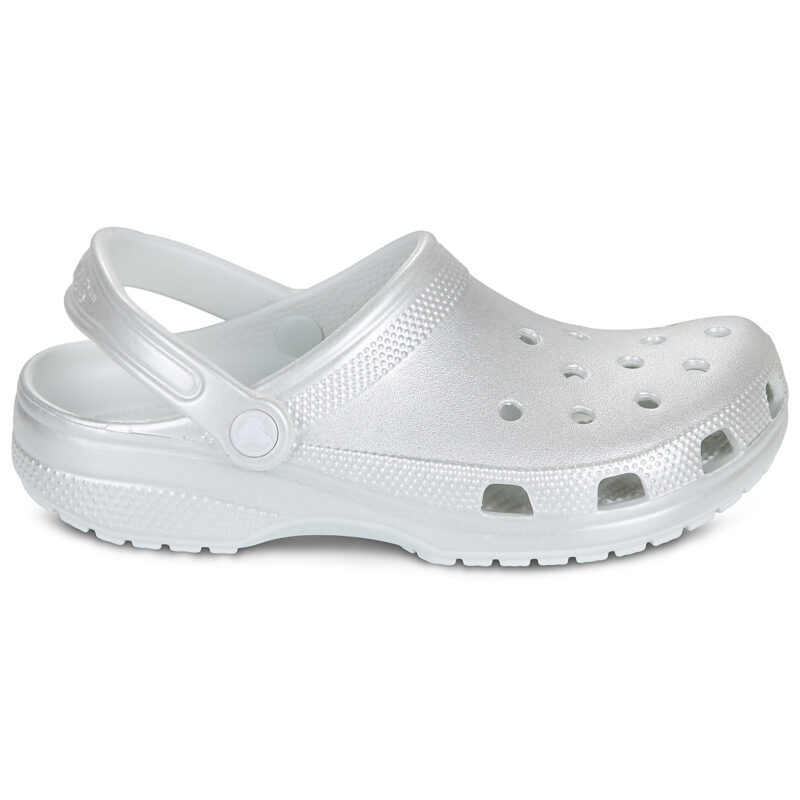 Crocs Classic Tinted Metallic Clog Argento Zoccoli Donna - 2