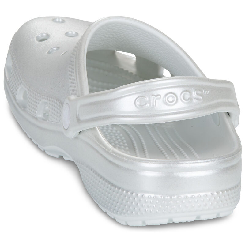 Crocs Classic Tinted Metallic Clog Argento Zoccoli Donna - 5