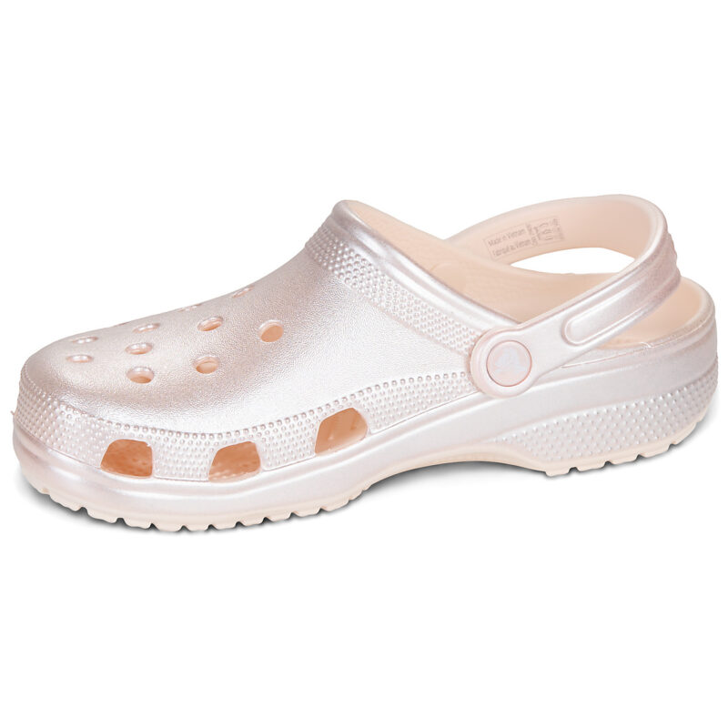 Crocs Classic Tinted Metallic Clog Beige Zoccoli Donna - 4