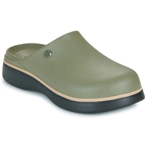Dylan Notched Clog  Kaki