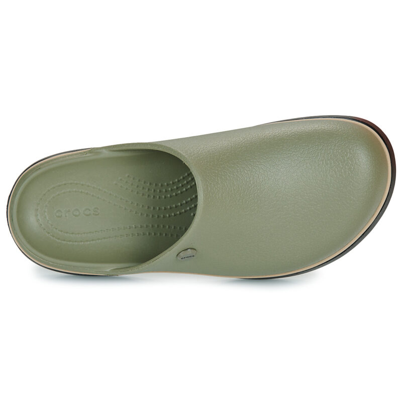 Crocs Dylan Notched Clog Kaki Zoccoli Donna - 6