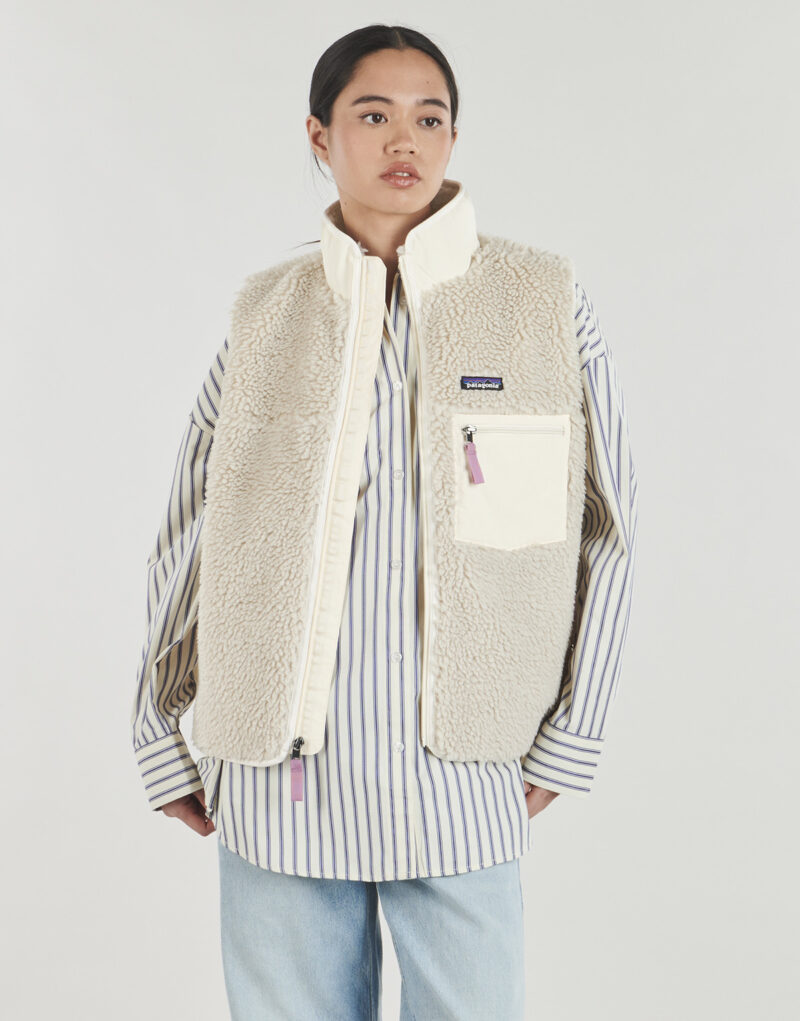 Felpa Patagonia W'S CLASSIC RETRO-X VEST Beige Felpa Donna - 2
