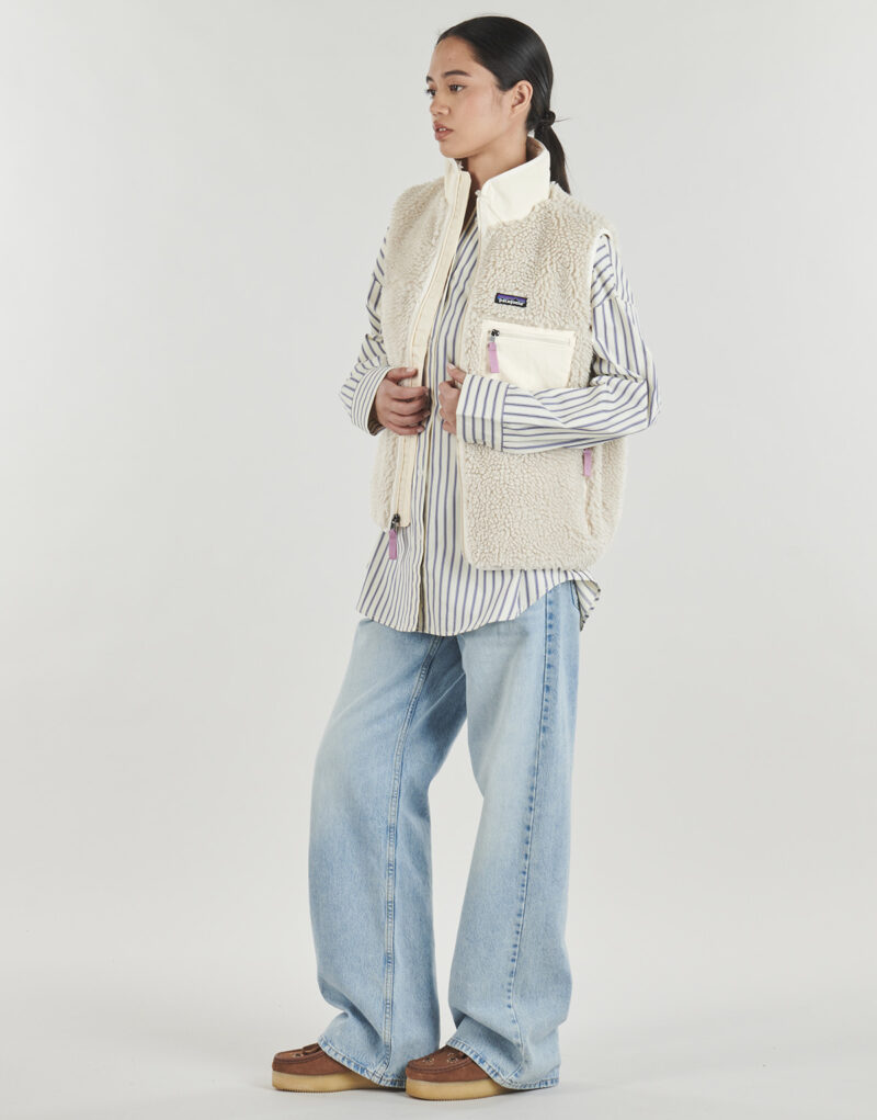 Felpa Patagonia W'S CLASSIC RETRO-X VEST Beige Felpa Donna - 3