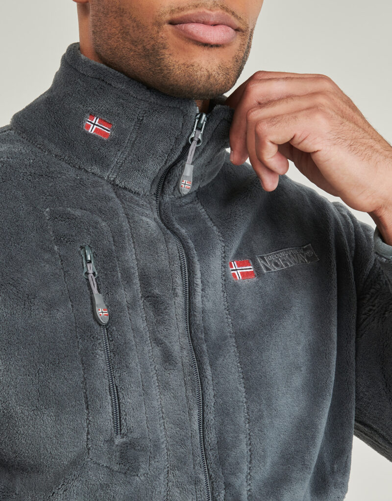 Geographical Norway UPLOAD Grigio Felpa Uomo - 5