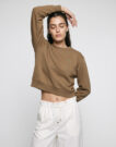 Lacoste Sweatshirt col rond en molleton Beige Felpa Abbigliamento - 2