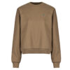 Felpe    Sweatshirt col rond en molleton  Beige