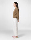 Lacoste Sweatshirt col rond en molleton Beige Felpa Abbigliamento - 3