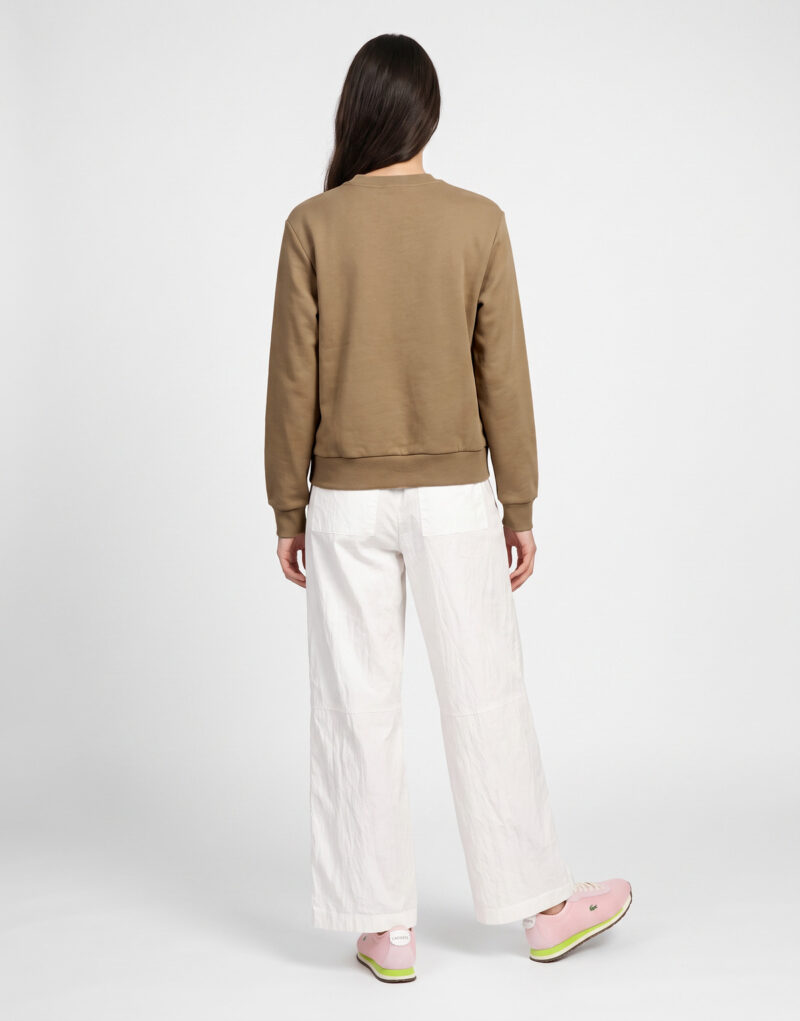 Lacoste Sweatshirt col rond en molleton Beige Felpa Abbigliamento - 4