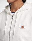 Dickies OAKPORT ZIPPED HOODIE W Bianco Felpa con cappuccio Abbigliamento - 5