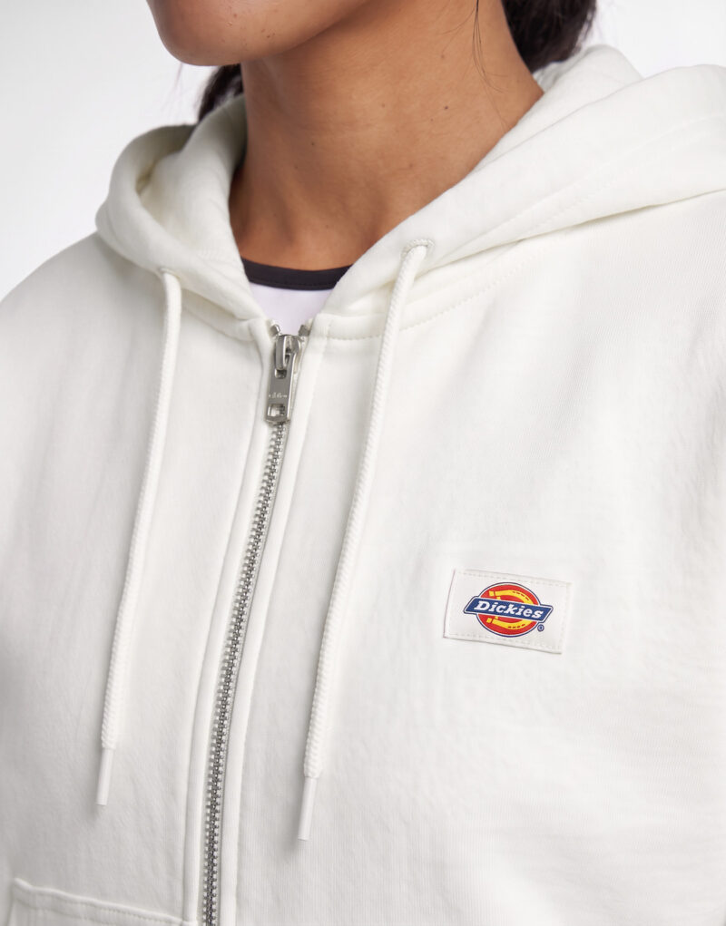 Dickies OAKPORT ZIPPED HOODIE W Bianco Felpa con cappuccio Abbigliamento - 5