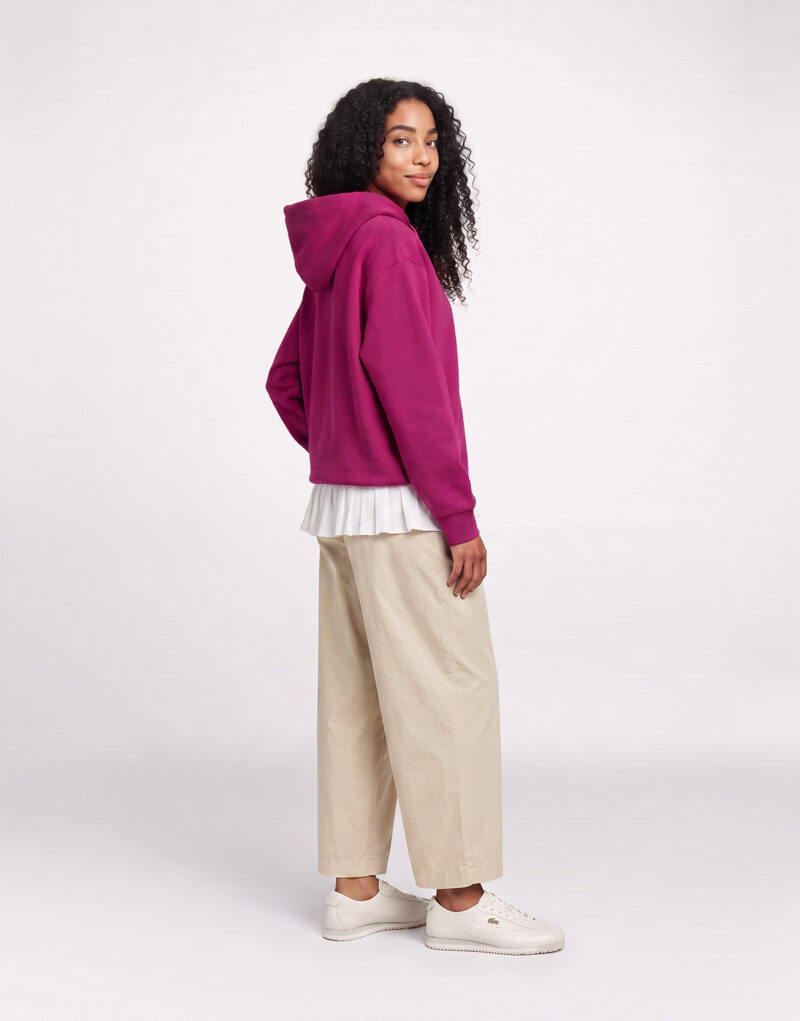 Lacoste Sweatshirt à capuche en molleton Rosa Felpa con cappuccio Abbigliamento - 4