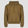 Felpe con cappuccio    Sweatshirt à capuche en molleton loose fit  Marrone