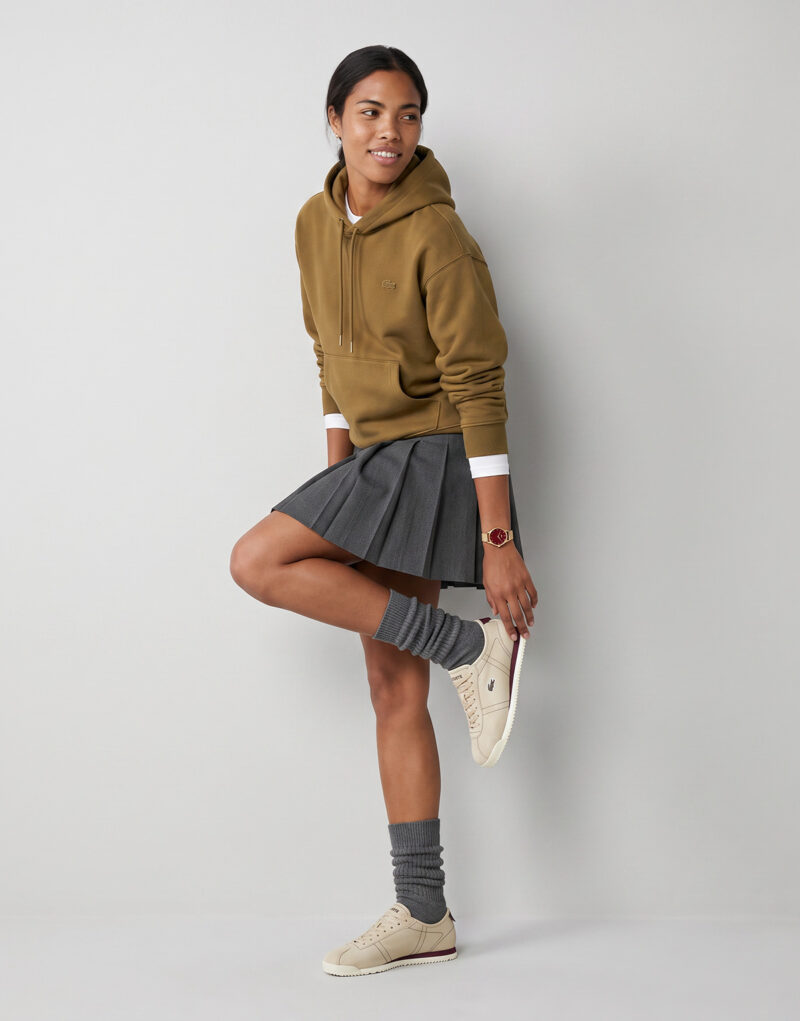 Lacoste Sweatshirt à capuche en molleton loose fit Marrone Felpa con cappuccio Abbigliamento - 4