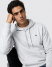 Lacoste Sweatshirt à capuche en molleton Grigio Felpa con cappuccio Abbigliamento - 5