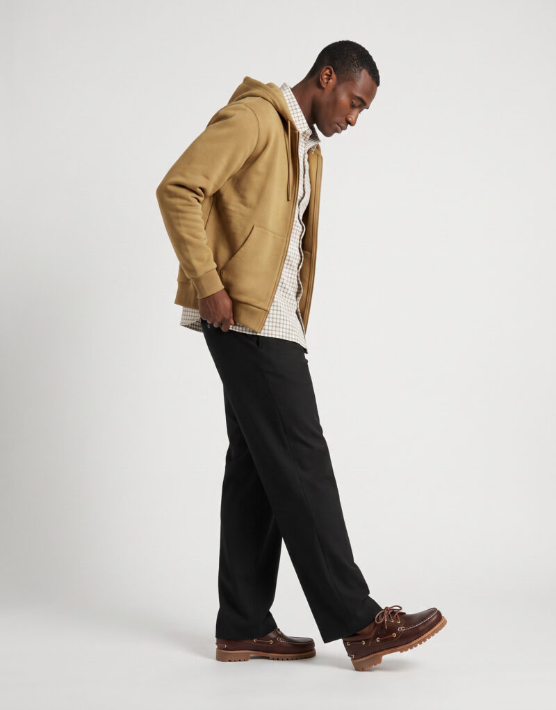 Lacoste Sweatshirt zippé à capuche en molleton Beige Felpa con cappuccio Abbigliamento - 3